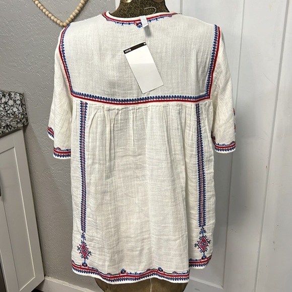 NWT: MNG COTTON BOHO TOP 6 - Picture 7 of 13